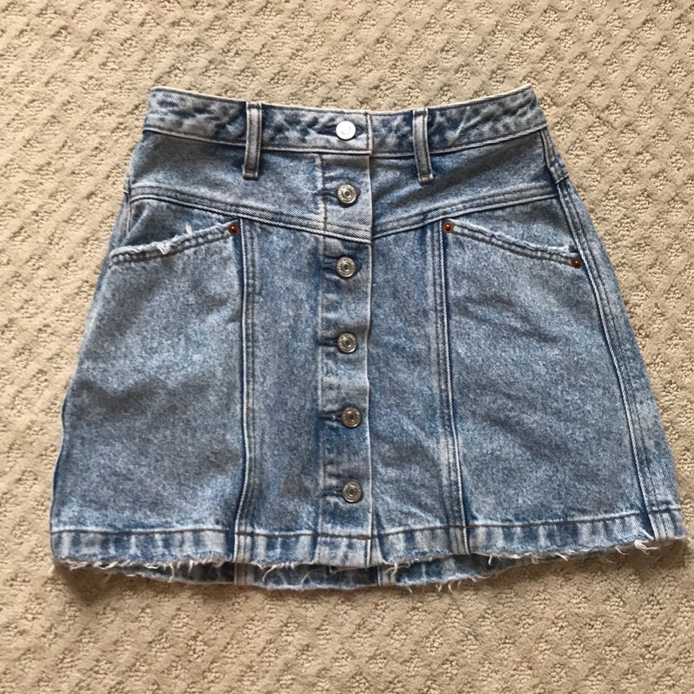 A jean skirt